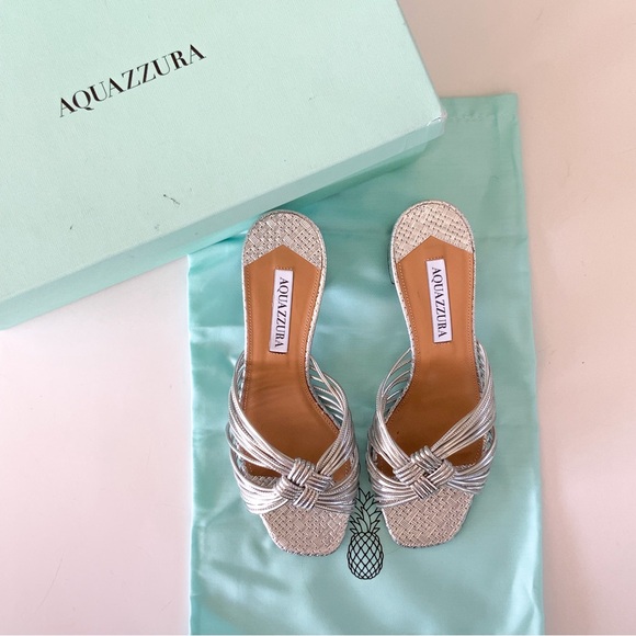 Aquazzura Shoes - Aquazzura Silver Sandals